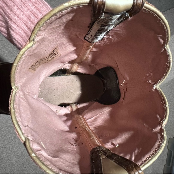 Ariat Women's Pink and Brown Ankle Boots - Picture 7 of 8